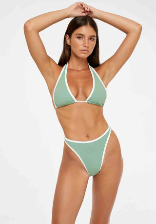 High Waisted Bikini Bottoms - Matcha