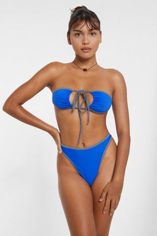 Multi-Tie Bikini Top - Blue